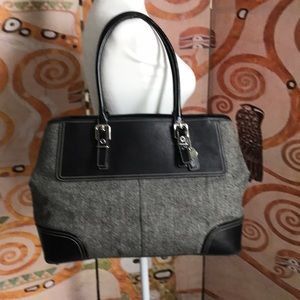 Coach Large Tote.  17” wide, 11” tall, 6.5” deep